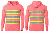 Hi-Vis Lightweight Hooded Long Sleeve Safety Shirt