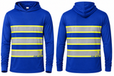 Hi-Vis Lightweight Hooded Long Sleeve Safety Shirt