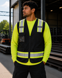 Surveyor Safety Vest – Multi-Pocket, Reflective | Green, Orange, Black | XS–5X