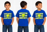 Kids Hi-Vis Colored Tee — Not ANSI Certified | XS–XL-SKULL