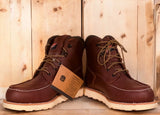 Red Wing 405 6-Inch Moc Toe Waterproof Work Boot — Premium Full-Grain Leather | Dark Brown