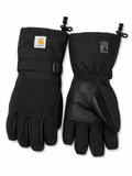 Carhartt Storm Defender Insulated Leather Gauntlet Work Gloves – Waterproof Winter Gloves – Black