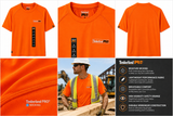 Timberland PRO® Hi-Vis Performance Work T-Shirt – Safety – Moisture Wicking Short Sleeve