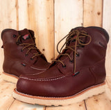 Red Wing 405 6-Inch Moc Toe Waterproof Work Boot — Premium Full-Grain Leather | Dark Brown