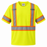 Class 2 High Visibility Reflective Safety T-Shirt – Short Sleeve Workwear Tee