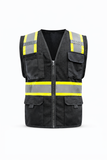 Five Star Reflective Safety Vest — Class 2 Hi-Vis | 10 Colors | Multi-Pocket Zip | Men & Women | XS–5X