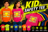 Kids Hi-Vis Colored Tee — Not ANSI Certified | XS–XL-SKULL