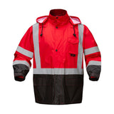 Premium Hooded Rain Coat - Red