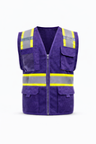 Five Star Reflective Safety Vest — Class 2 Hi-Vis | 10 Colors | Multi-Pocket Zip | Men & Women | XS–5X