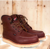 Red Wing 405 6-Inch Moc Toe Waterproof Work Boot — Premium Full-Grain Leather | Dark Brown