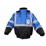 Waterproof Bomber Jacket - Blue Front