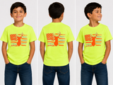 Kids Hi-Vis Colored Tee — Not ANSI Certified | XS–XL- DEER