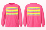 Hi-Vis Long Sleeve Safety Shirt with Reflective Stripes – Lightweight Work Shirt