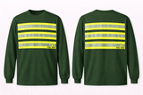 Hi-Vis Long Sleeve Safety Shirt with Reflective Stripes – Lightweight Work Shirt
