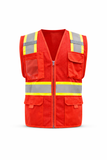 Five Star Reflective Safety Vest — Class 2 Hi-Vis | 10 Colors | Multi-Pocket Zip | Men & Women | XS–5X