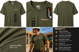 Timberland PRO® Hi-Vis Performance Work T-Shirt – Safety – Moisture Wicking Short Sleeve