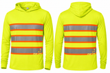 Hi-Vis Lightweight Hooded Long Sleeve Safety Shirt