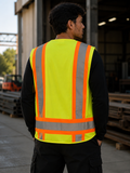 Surveyor Safety Vest – Multi-Pocket, Reflective | Green, Orange, Black | XS–5X