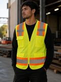 Surveyor Safety Vest – Multi-Pocket, Reflective | Green, Orange, Black | XS–5X