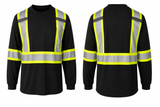 Hi-Vis Long Sleeve Safety Shirt – Reflective Workwear | 4 Colors Available