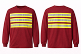 Hi-Vis Long Sleeve Safety Shirt with Reflective Stripes – Lightweight Work Shirt