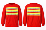 Hi-Vis Long Sleeve Safety Shirt with Reflective Stripes – Lightweight Work Shirt