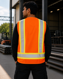 Surveyor Safety Vest – Multi-Pocket, Reflective | Green, Orange, Black | XS–5X