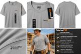 Timberland PRO® Hi-Vis Performance Work T-Shirt – Safety – Moisture Wicking Short Sleeve
