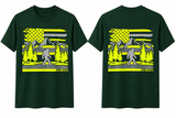 Five Star Bigfoot American Flag High Visibility T-Shirt