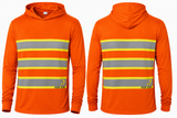 Hi-Vis Lightweight Hooded Long Sleeve Safety Shirt