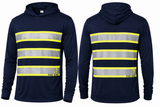 Hi-Vis Lightweight Hooded Long Sleeve Safety Shirt